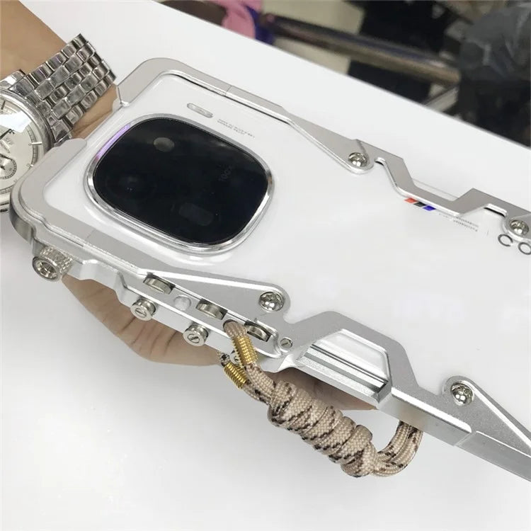 For vivo iQOO 12 5G / Neo5 / Neo5 S / Neo6 5G / Neo6 SE 5G / Neo9 5G / Neo9 Pro 5G Phone Case Aluminium Alloy Shockproof Cover with Strap