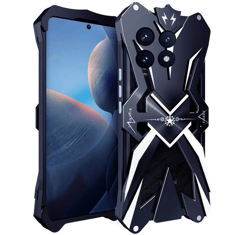 For Xiaomi Redmi K70E 5G / Poco X6 Pro 5G Case Drop Resistant Aluminum Alloy Mobile Phone Cover