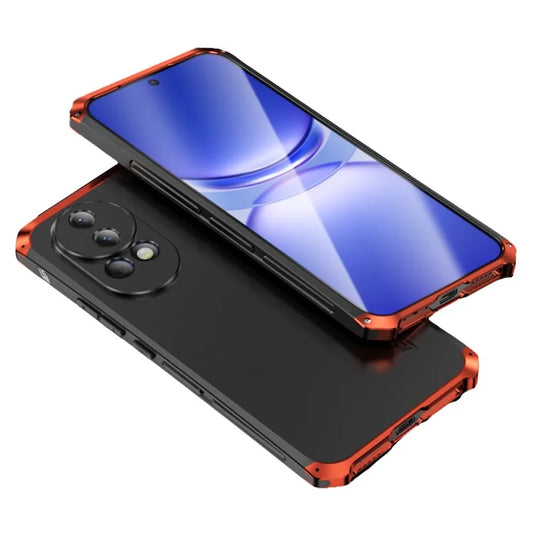 ELEMENT BOX For Huawei nova 12 5G Case Metal Frame PC+Silicone Phone Cover / Red