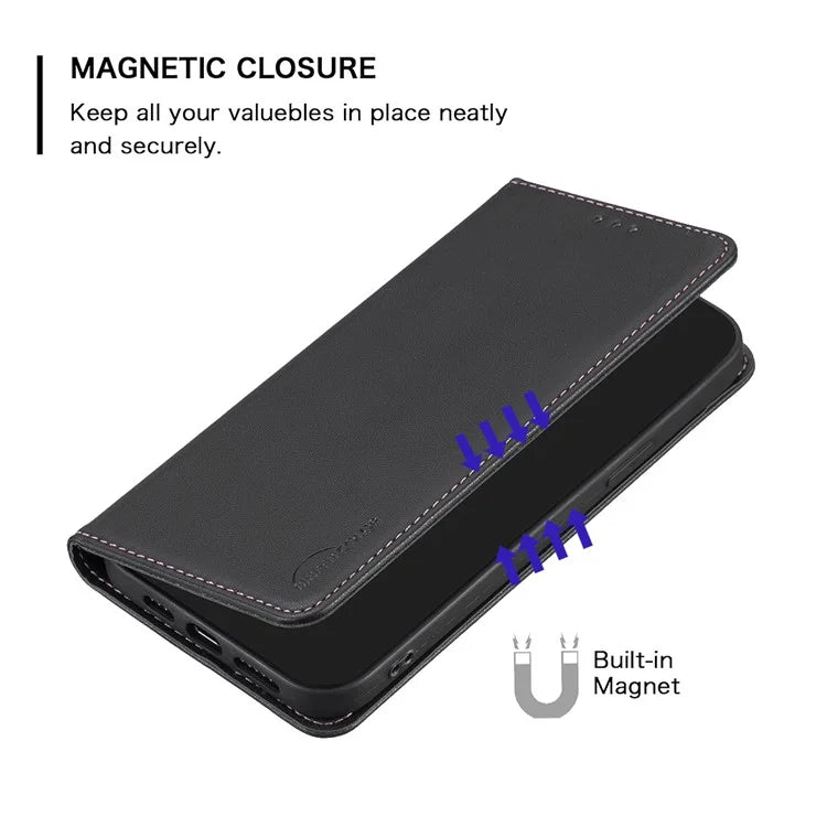 BINFEN COLOR BF18 For Oppo Find X7 Ultra Phone Cover Magnetic Closure Flip Leather Case