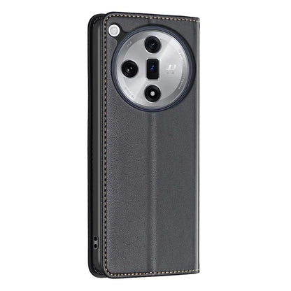 BINFEN COLOR BF18 For Oppo Find X7 Ultra Phone Cover Magnetic Closure Flip Leather Case