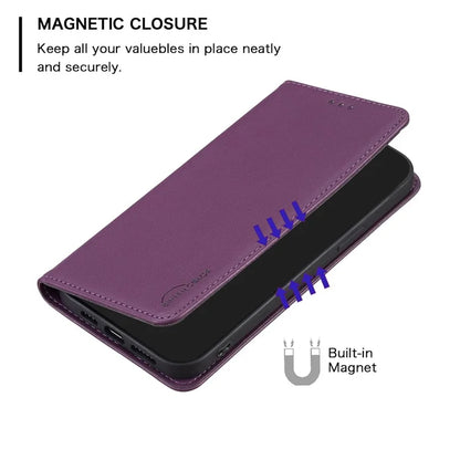 BINFEN COLOR BF18 For Oppo Find X7 Ultra Phone Cover Magnetic Closure Flip Leather Case