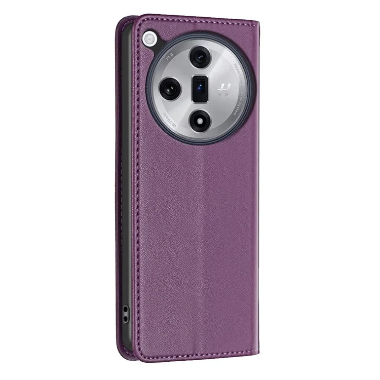 BINFEN COLOR BF18 For Oppo Find X7 Ultra Phone Cover Magnetic Closure Flip Leather Case