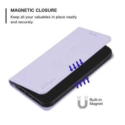 BINFEN COLOR BF18 For Oppo Find X7 Ultra Phone Cover Magnetic Closure Flip Leather Case