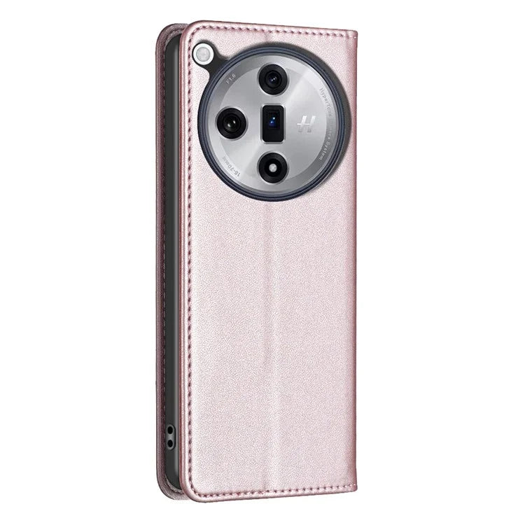 BINFEN COLOR BF18 For Oppo Find X7 Ultra Phone Cover Magnetic Closure Flip Leather Case