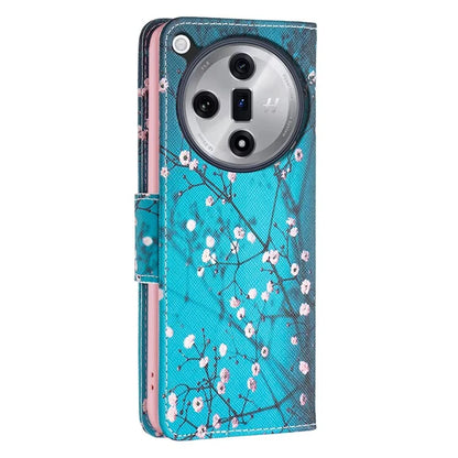 For Oppo Find X7 Ultra Phone Case Leather Pattern Printed Cover with Card Holder