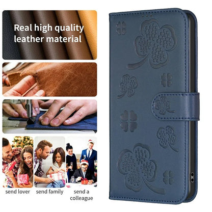 For Oppo Find X7 Ultra Phone Case Imprinted Clover Pattern Drop-proof Cover