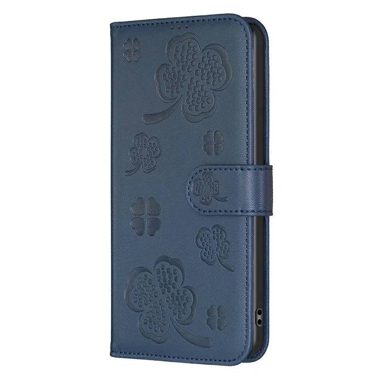 For Oppo Find X7 Ultra Phone Case Imprinted Clover Pattern Drop-proof Cover