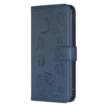 For Oppo Find X7 Ultra Phone Case Imprinted Clover Pattern Drop-proof Cover