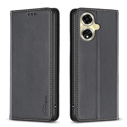 BINFEN COLOR BF18 For Oppo A59 5G Cover Magnetic Closure Card Slots Phone Case