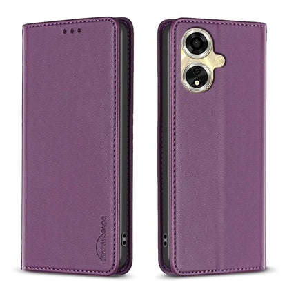 BINFEN COLOR BF18 For Oppo A59 5G Cover Magnetic Closure Card Slots Phone Case