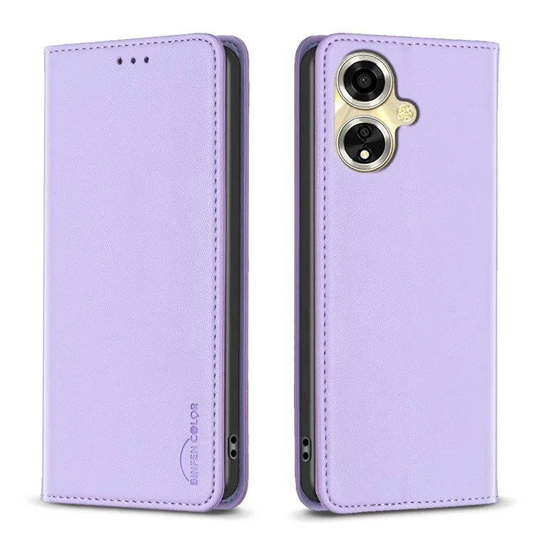 BINFEN COLOR BF18 For Oppo A59 5G Cover Magnetic Closure Card Slots Phone Case