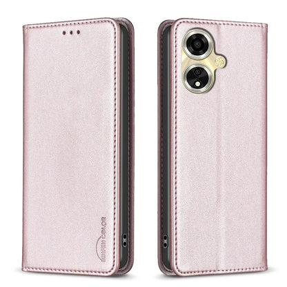 BINFEN COLOR BF18 For Oppo A59 5G Cover Magnetic Closure Card Slots Phone Case