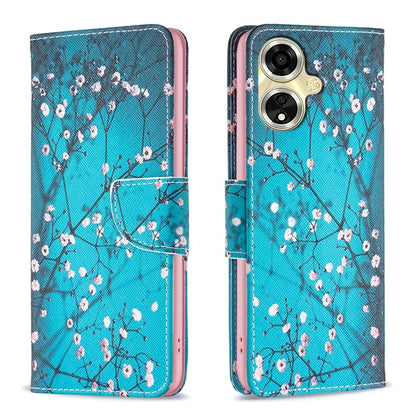 For Oppo A59 5G Leather Case Pattern Printed Wallet Phone Cover