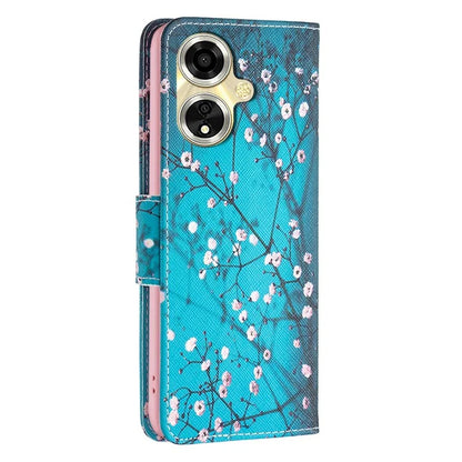 For Oppo A59 5G Leather Case Pattern Printed Wallet Phone Cover