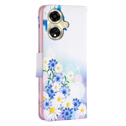 For Oppo A59 5G Leather Case Pattern Printed Wallet Phone Cover