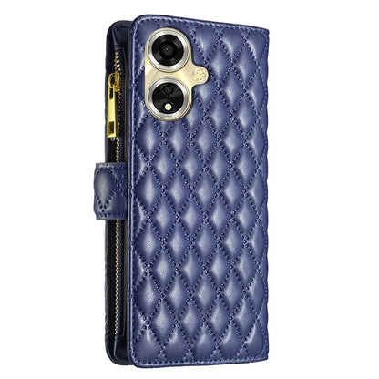 BINFEN COLOR BF Style-15 For Oppo A59 5G Magnetic Case Leather Zipper Pocket Phone Cover
