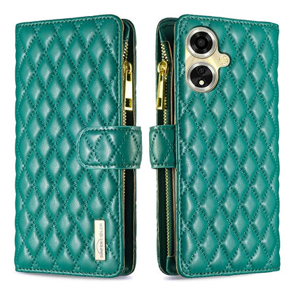 BINFEN COLOR BF Style-15 For Oppo A59 5G Magnetic Case Leather Zipper Pocket Phone Cover