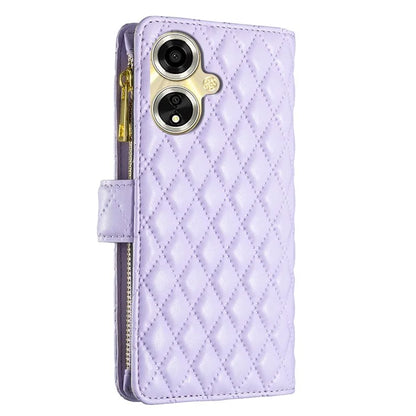 BINFEN COLOR BF Style-15 For Oppo A59 5G Magnetic Case Leather Zipper Pocket Phone Cover