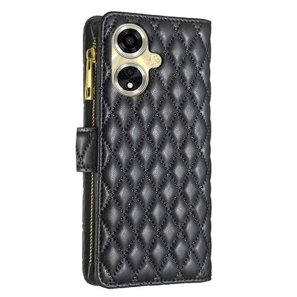 BINFEN COLOR BF Style-15 For Oppo A59 5G Magnetic Case Leather Zipper Pocket Phone Cover