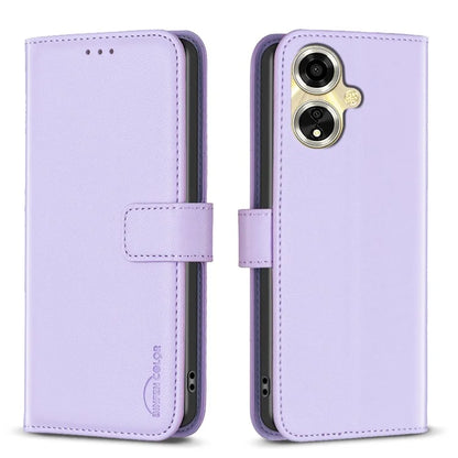 BINFEN COLOR BF17 For Oppo A59 5G Magnetic Phone Case PU Leather Cover with Card Holder