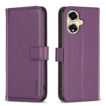 BINFEN COLOR BF17 For Oppo A59 5G Magnetic Phone Case PU Leather Cover with Card Holder