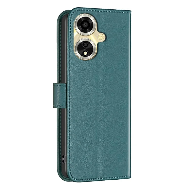 BINFEN COLOR BF17 For Oppo A59 5G Magnetic Phone Case PU Leather Cover with Card Holder
