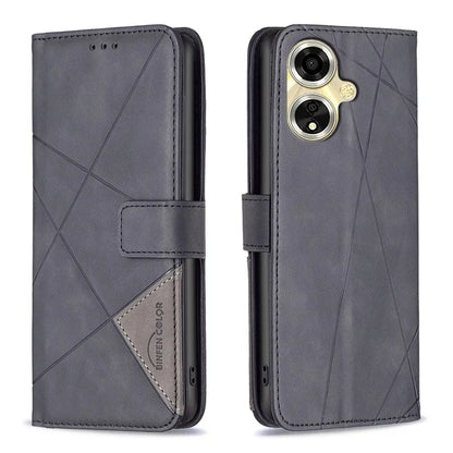BINFEN COLOR BF05 For Oppo A59 5G Protective Folio Case Card Holder Leather Phone Cover