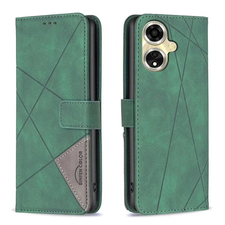 BINFEN COLOR BF05 For Oppo A59 5G Protective Folio Case Card Holder Leather Phone Cover