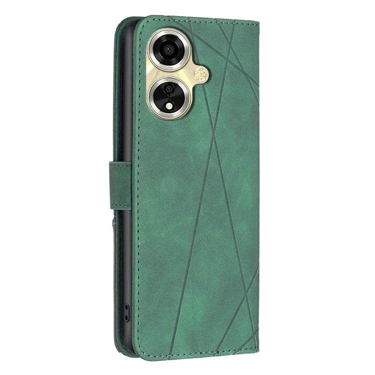 BINFEN COLOR BF05 For Oppo A59 5G Protective Folio Case Card Holder Leather Phone Cover