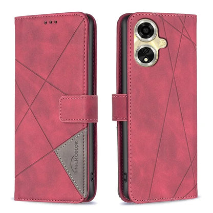 BINFEN COLOR BF05 For Oppo A59 5G Protective Folio Case Card Holder Leather Phone Cover