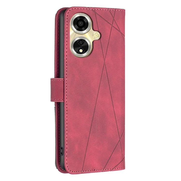 BINFEN COLOR BF05 For Oppo A59 5G Protective Folio Case Card Holder Leather Phone Cover