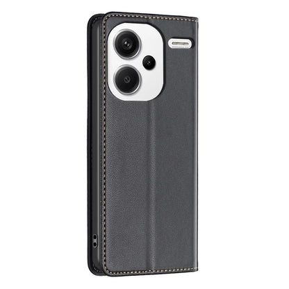 BINFEN COLOR BF18 For Xiaomi Redmi Note 13 Pro+ 5G Leather Phone Case Cover with Card Holder Stand