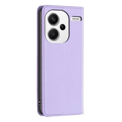 BINFEN COLOR BF18 For Xiaomi Redmi Note 13 Pro+ 5G Leather Phone Case Cover with Card Holder Stand