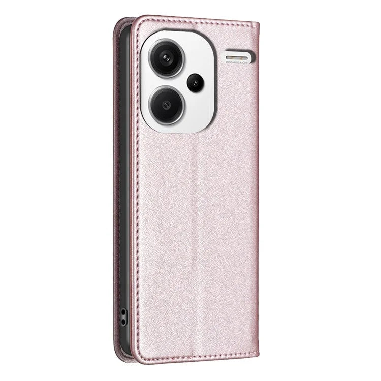 BINFEN COLOR BF18 For Xiaomi Redmi Note 13 Pro+ 5G Leather Phone Case Cover with Card Holder Stand