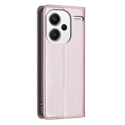 BINFEN COLOR BF18 For Xiaomi Redmi Note 13 Pro+ 5G Leather Phone Case Cover with Card Holder Stand