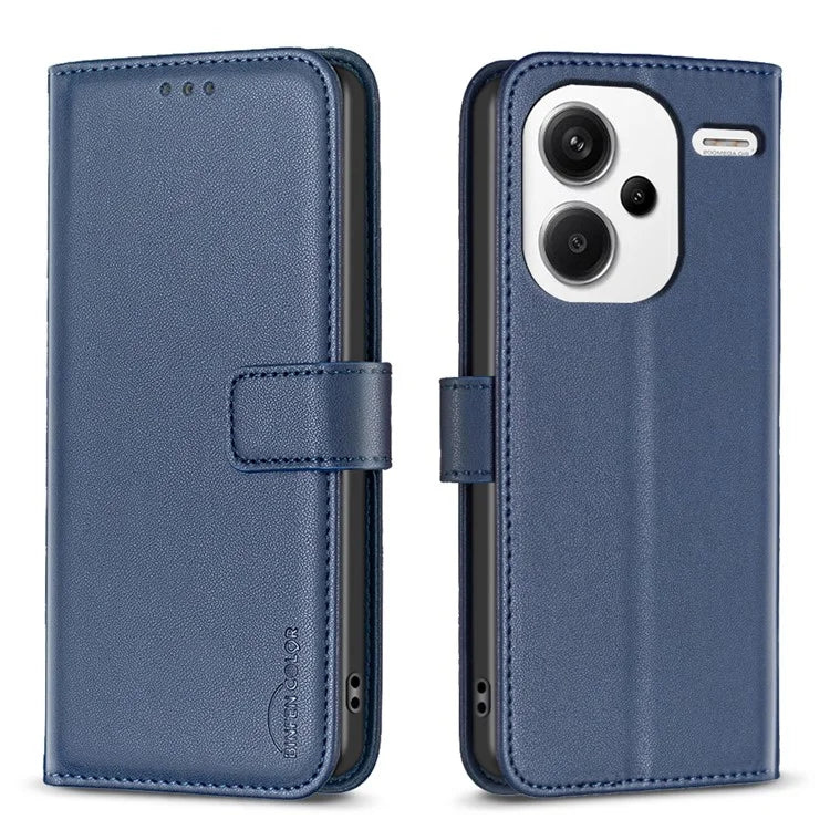 BINFEN COLOR BF17 For Xiaomi Redmi Note 13 Pro+ 5G Case PU Leather Wallet Cover