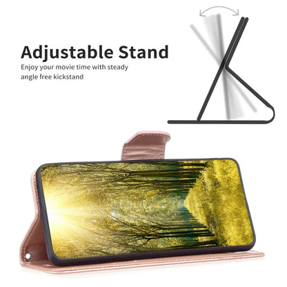 For Xiaomi Redmi Note 13 Pro+ 5G Leather Case with Wallet Stand Butterfly Imprinted