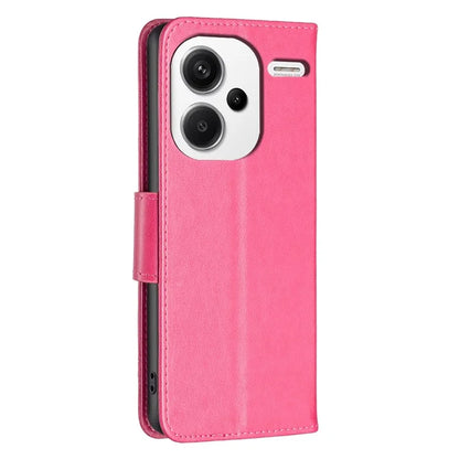 For Xiaomi Redmi Note 13 Pro+ 5G Leather Case with Wallet Stand Butterfly Imprinted