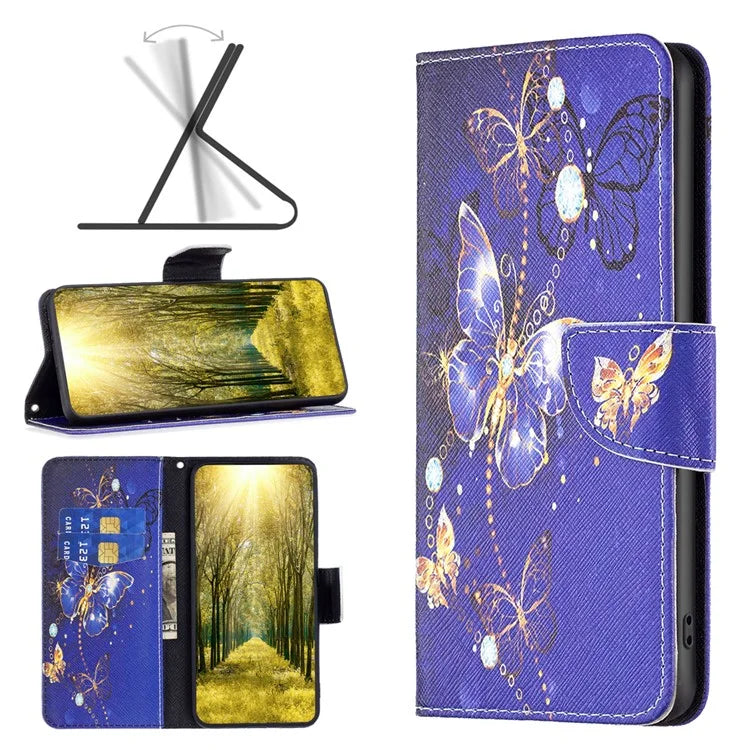 For Xiaomi Redmi Note 13 Pro+ 5G Case Wallet Leather Cover Pattern Printing