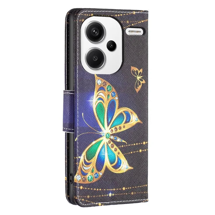 For Xiaomi Redmi Note 13 Pro+ 5G Case Wallet Leather Cover Pattern Printing