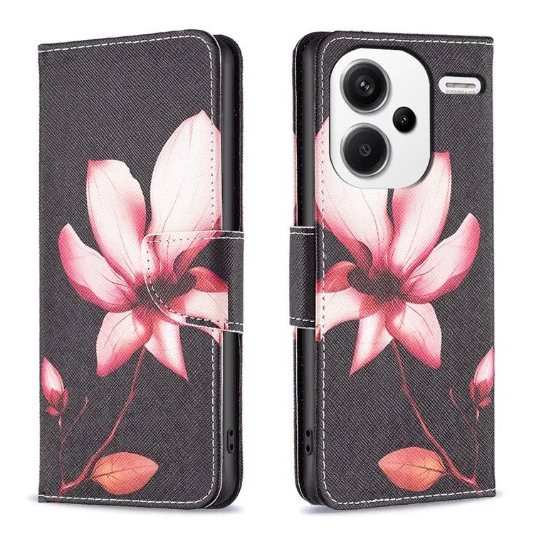 For Xiaomi Redmi Note 13 Pro+ 5G Case Wallet Leather Cover Pattern Printing