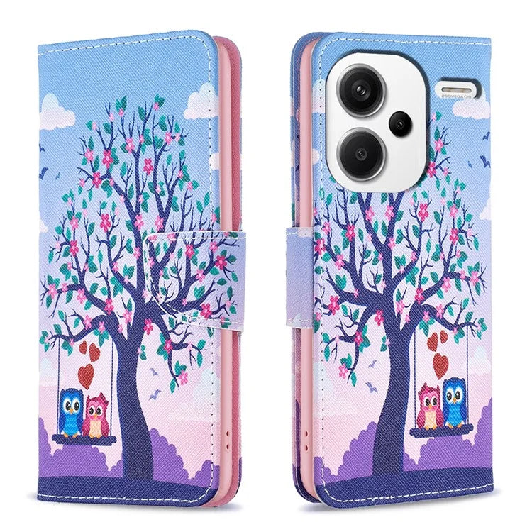 For Xiaomi Redmi Note 13 Pro+ 5G Case Wallet Leather Cover Pattern Printing