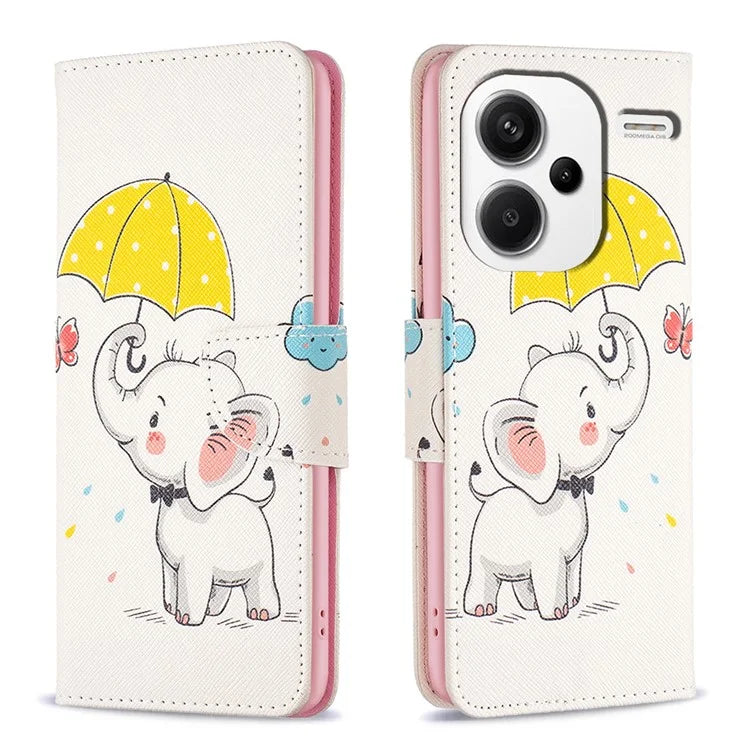 For Xiaomi Redmi Note 13 Pro+ 5G Case Wallet Leather Cover Pattern Printing