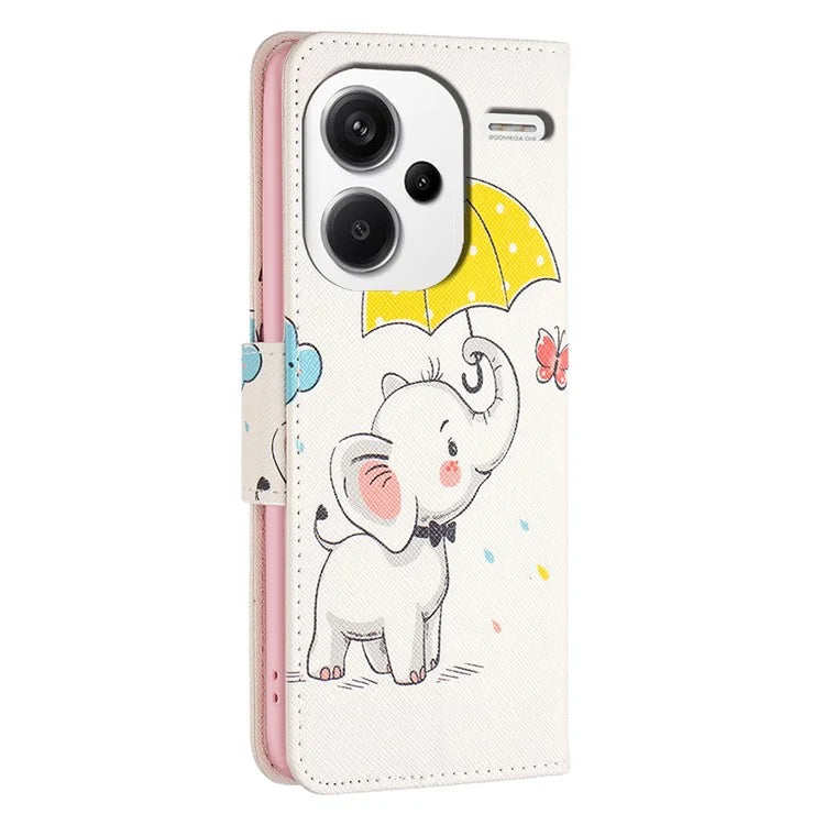 For Xiaomi Redmi Note 13 Pro+ 5G Case Wallet Leather Cover Pattern Printing