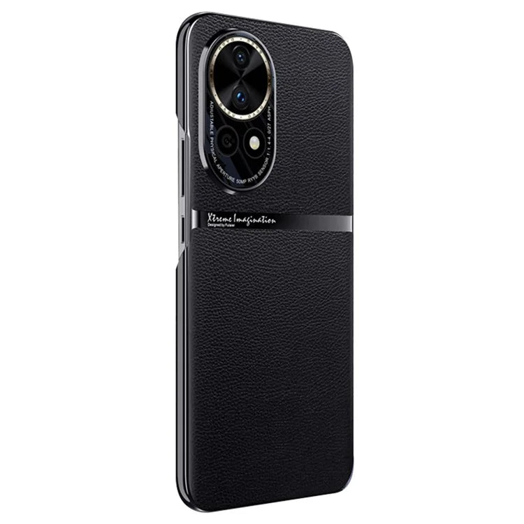For Huawei nova 12 5G Case PU Leather Coating Phone Cover Anti-scratch