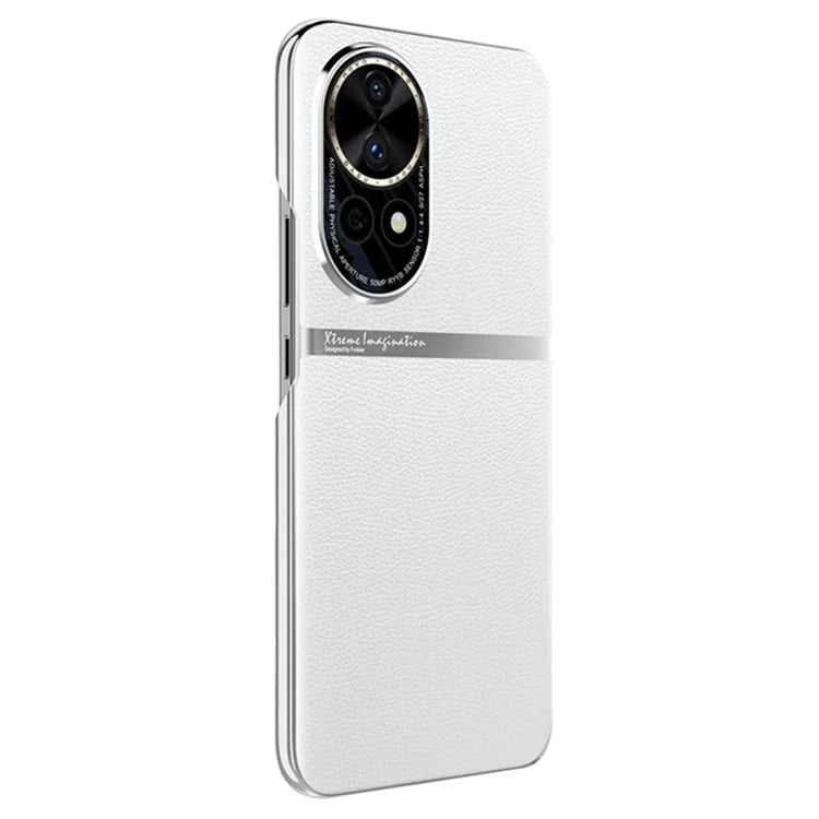 For Huawei nova 12 5G Case PU Leather Coating Phone Cover Anti-scratch