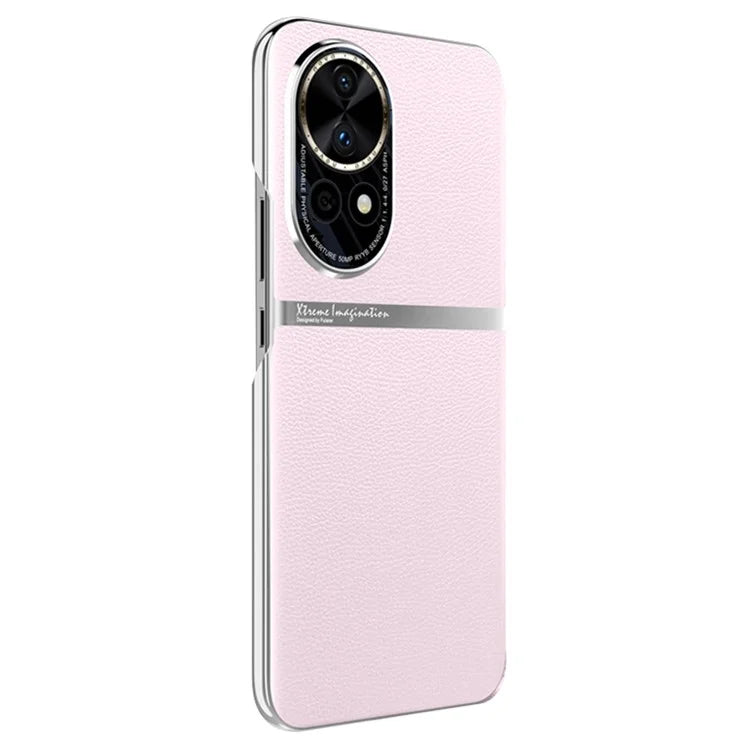 For Huawei nova 12 5G Case PU Leather Coating Phone Cover Anti-scratch