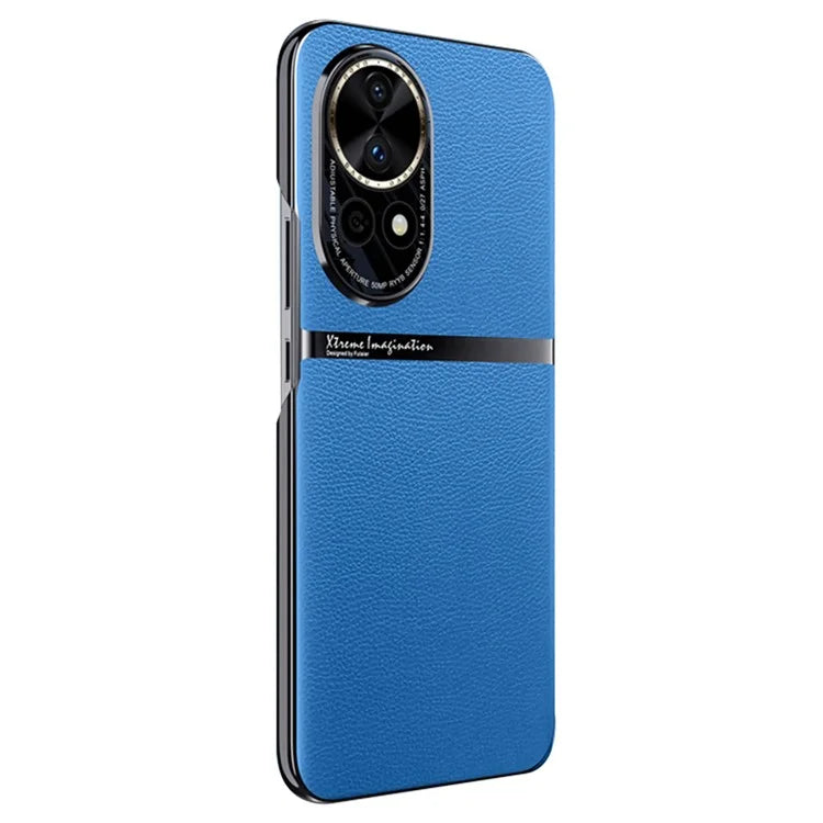 For Huawei nova 12 5G Case PU Leather Coating Phone Cover Anti-scratch