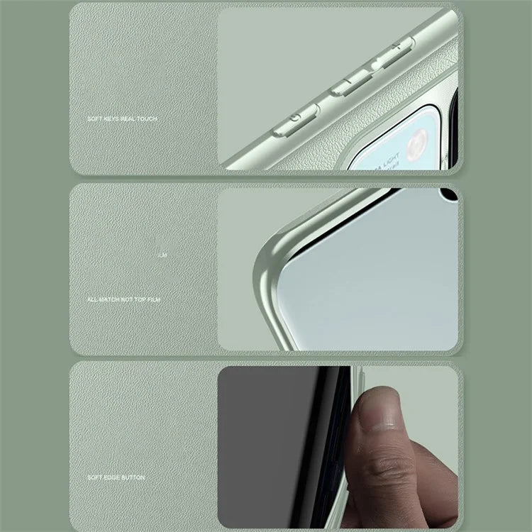 For vivo S18e 5G Phone Case Texture PU Leather Scratch Resistant Back Cover